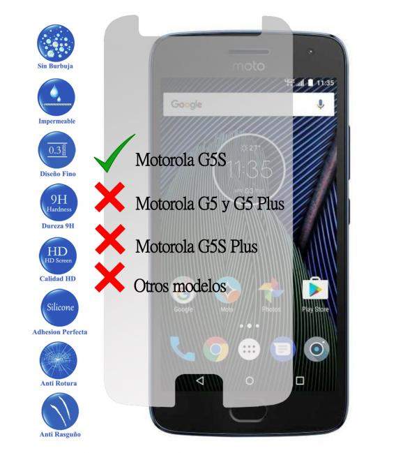 Protector de Pantalla Cristal Templado Vidrio Premium para Motorola Moto G5S 5.2