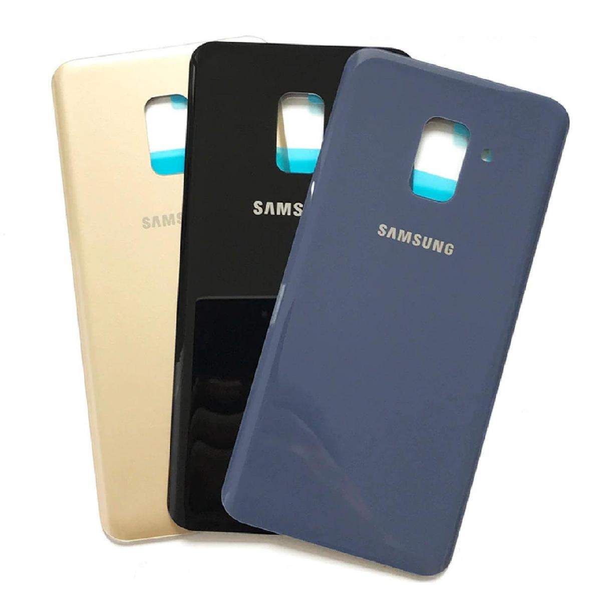 Todotumovil Tapa Trasera de bateria Cristal Trasero para Samsung Galaxy A8 2018 A530 Dorado 