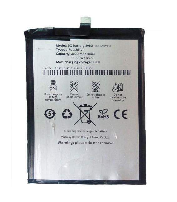 Bateria de recambio neutral repuesto compatible para movil BQ Capacidad Original