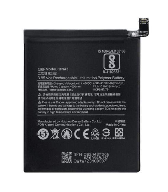 Bateria de recambio neutral repuesto compatible para Xiaomi Capacidad Original