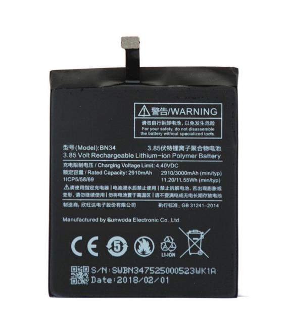 Bateria de recambio neutral repuesto compatible para Xiaomi Capacidad Original