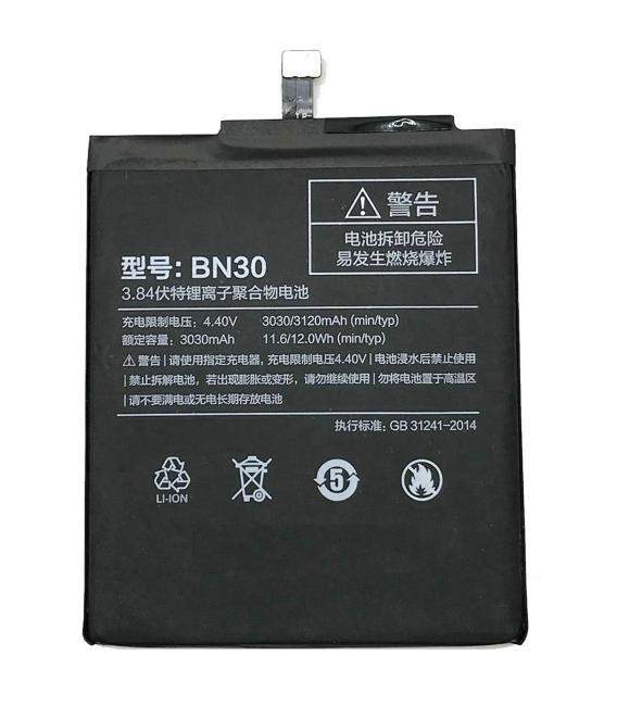 Bateria de recambio neutral repuesto compatible para Xiaomi Capacidad Original