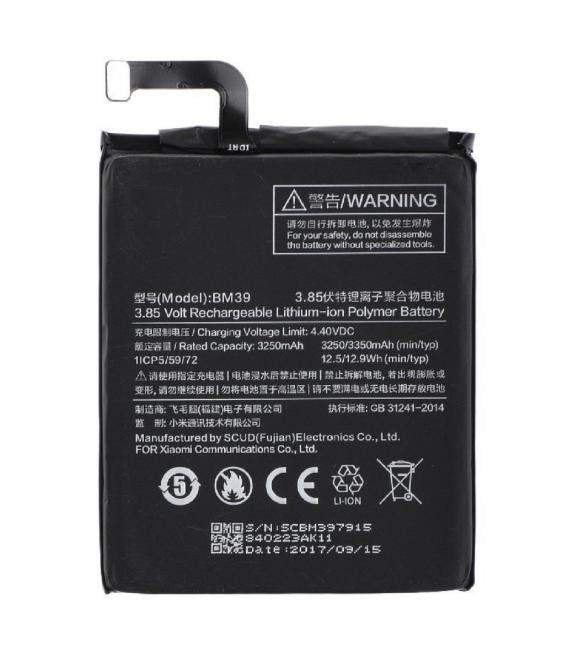 Bateria de recambio neutral repuesto compatible para Xiaomi Capacidad Original