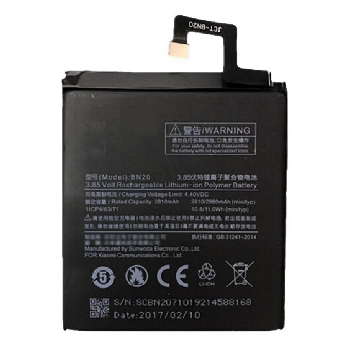 Bateria de recambio neutral Modelo BN20 repuesto para movil Xiaomi Redmi MI  5C