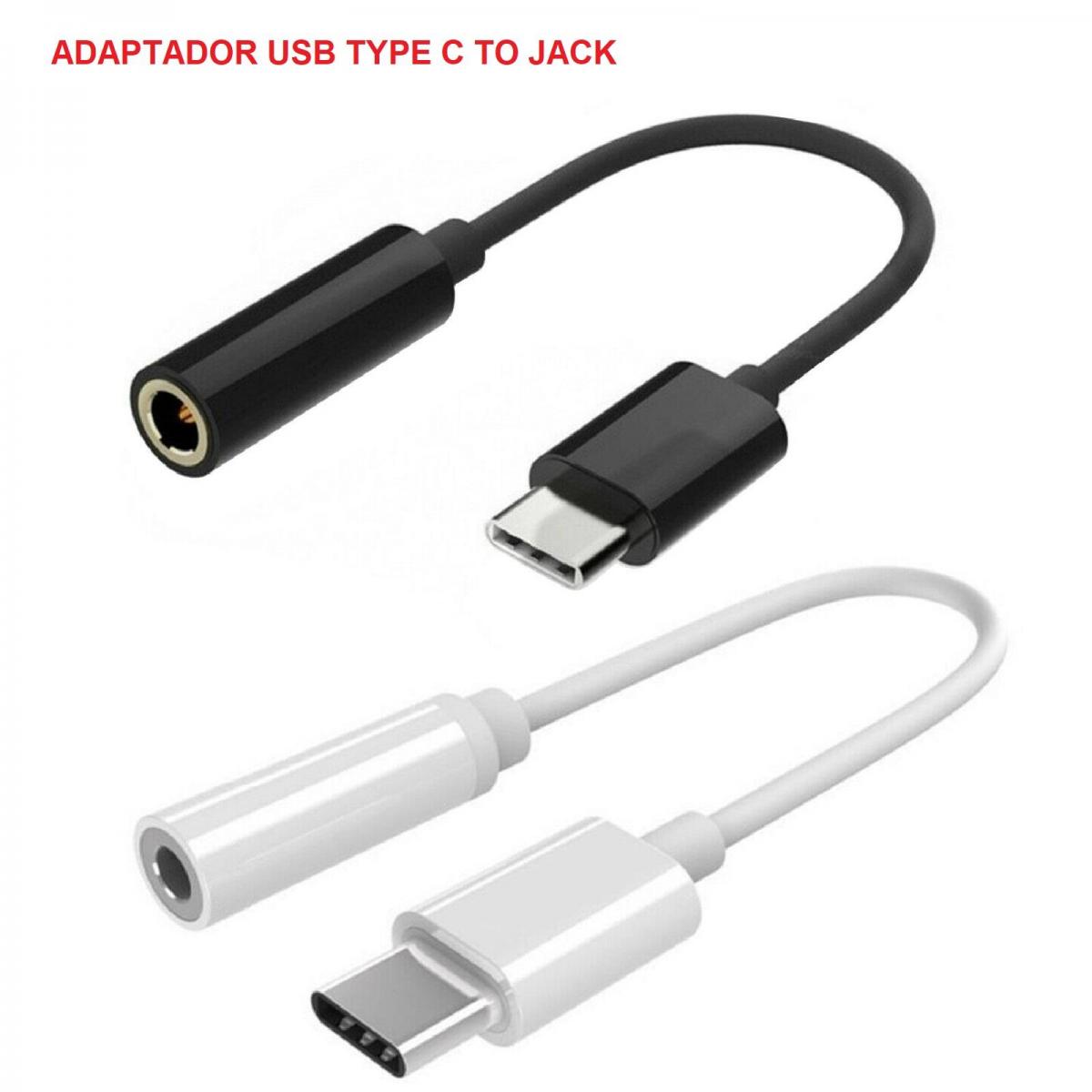 Adaptador Conversor USB Tipo C Macho Jack 3.5