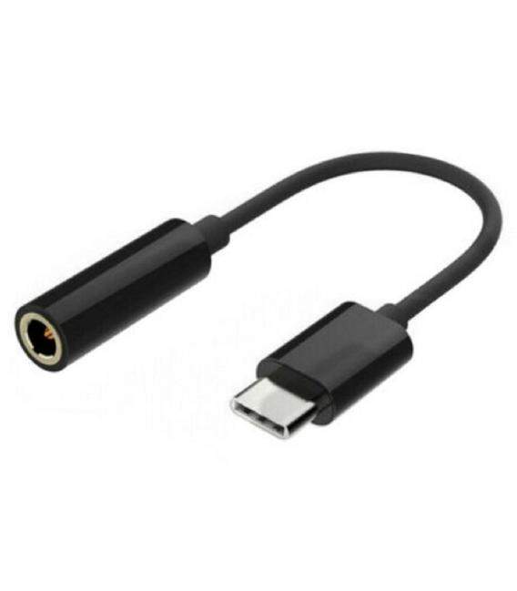 Cable Adaptador Conversor USB Tipo C Macho a Jack 3.5 mm Hembra Elige color