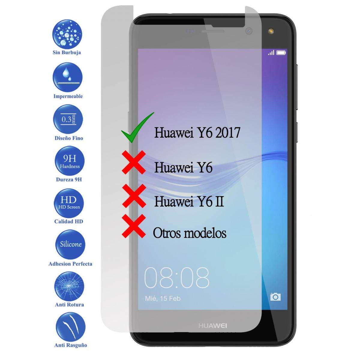 9h tanques de vidrio lámina de protección de vidrio protector para Huawei y5 2018