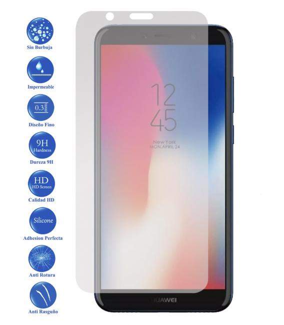 Protector de Cristal Templado Huawei Y3 II Y5 Y5 II Y6 II Y7 Y9 2017 2018 2019