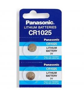 Pilas de boton Panasonic bateria original Litio CR1025 3V en blister 2X Unidades