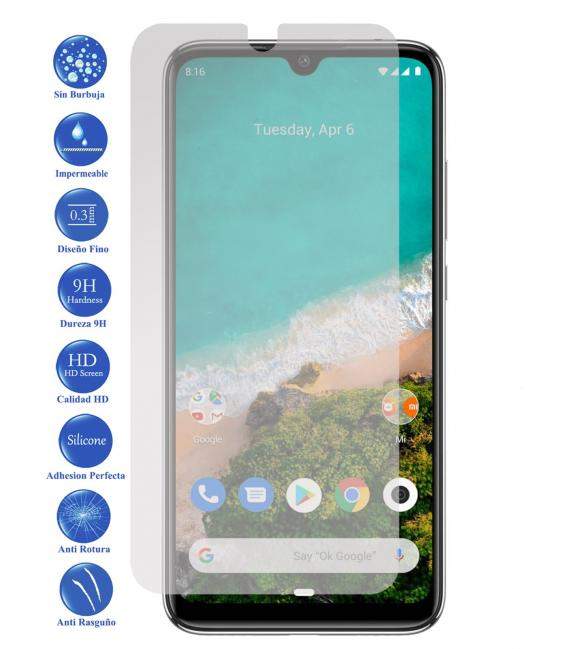 Protector de Pantalla Cristal Templado Vidrio 9H Premium para Xiaomi MI A3