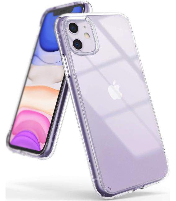 Funda de gel TPU carcasa silicona para movil Apple Iphone 11 Transparente