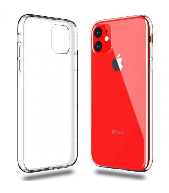 Funda de gel TPU carcasa silicona para movil Apple Iphone 11 Transparente