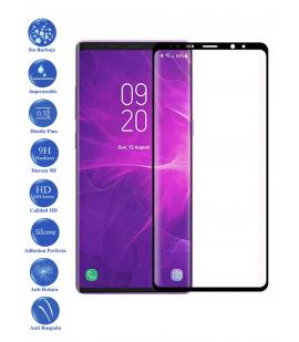 Protector de Pantalla para Galaxy Note 9 Negro Completo Cristal Templado Curvo