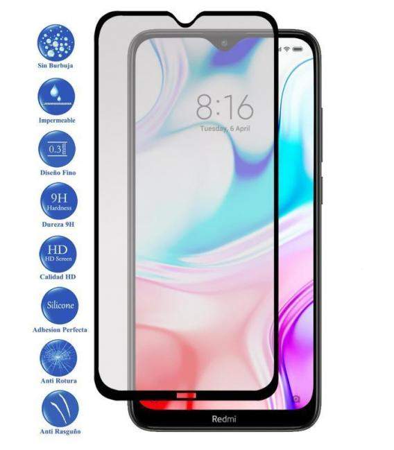 Protector para Xiaomi Redmi Note 8 Pro de Cristal Templado Completo Elige Color