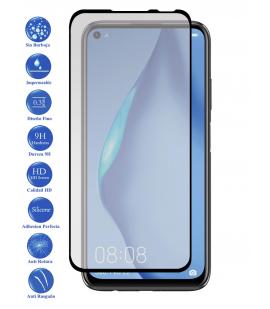 Protector de pantalla Huawei P40 Lite NEGRO de Cristal Templado Vidrio 9H para movil - Todotumovil