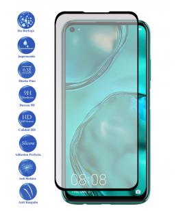 Protector de pantalla Huawei P40 Lite E NEGRO de Cristal Templado Vidrio 9H para movil - Todotumovil