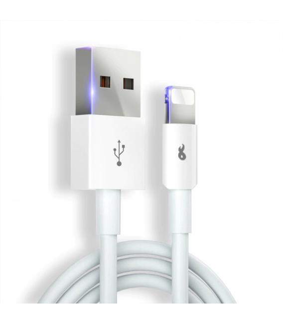 Cable cargador USB compatible con Apple Iphone y con Apple Ipad para carga de datos