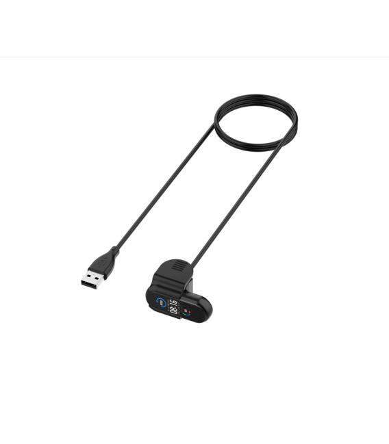 Cable de carga para Xiaomi Mi Band 5. Cargador de carga rápida USB con clip para pulsera MiBand 5 en negro