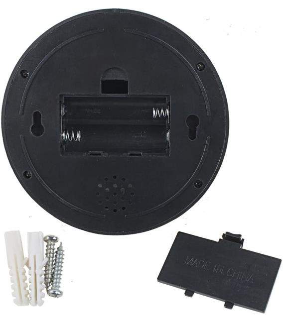 Cámara de seguridad simulada de cúpula de aspecto real para exteriores e interiores con luz intermitente