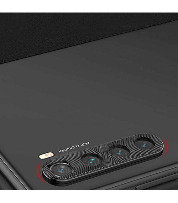 Protector para lente de cámara xiaomi redmi Note 8 y 8T anti arañazos negro