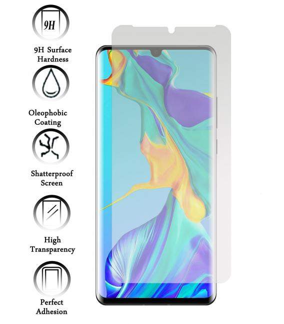 Protector de Cristal Templado Completo 3D 9H para Huawei P30 Pro Elige Color