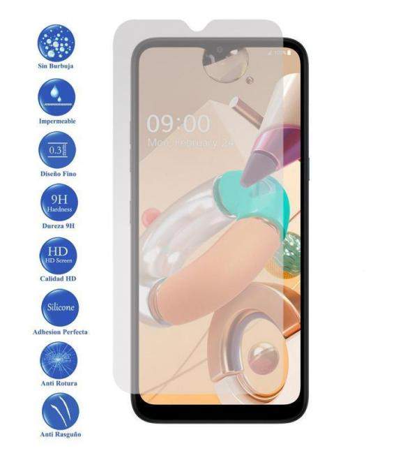 Protector de pantalla LG K41s de Cristal Templado Vidrio 9H para movil - Todotumovil