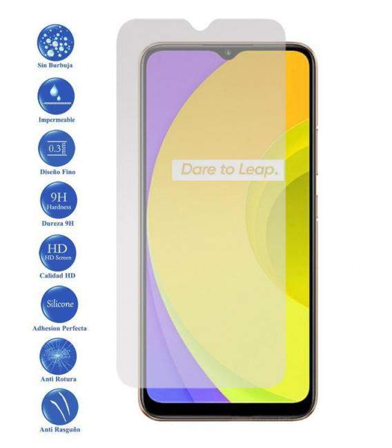 Protector de pantalla Realme C11 de Cristal Templado Vidrio 9H para movil - Todotumovil