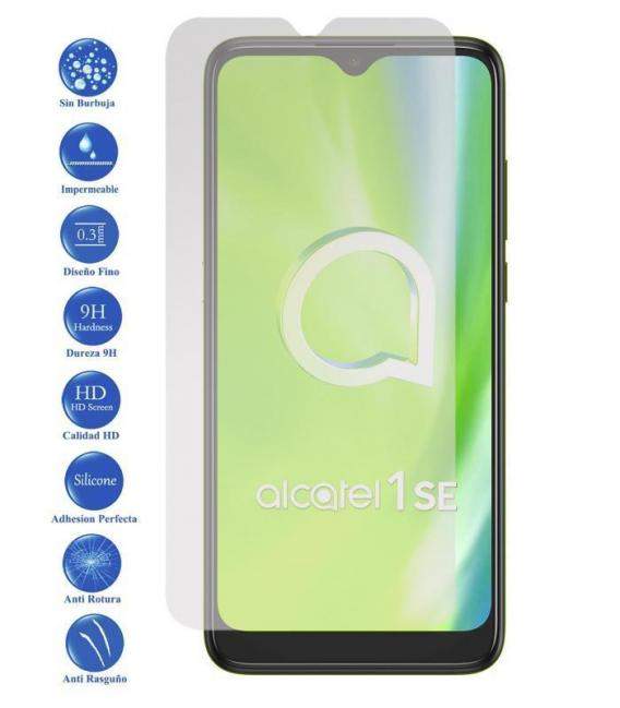Protector de pantalla Alcatel 1 SE 2020 de Cristal Templado Vidrio 9H para movil - Todotumovil