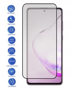 Protector de pantalla Samsung Galaxy note 10 lite Negro de Cristal Templado Vidrio 9H para movil - Todotumovil
