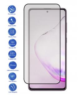 Protector de pantalla Samsung Galaxy note 10 lite Negro de Cristal Templado Vidrio 9H para movil - Todotumovil