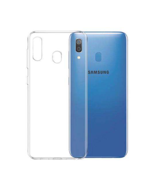 Funda de gel TPU carcasa silicona para movil Galaxy A30 Transparente