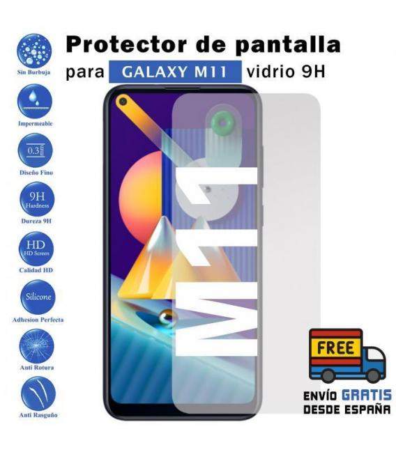 Protector de pantalla Galaxy M11 de Cristal Templado Vidrio 9H para movil - Todotumovil