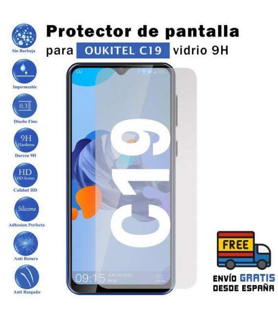 Protector de pantalla Oukitel C19 de Cristal Templado Vidrio 9H para movil - Todotumovil