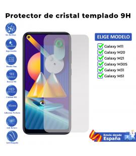 Protector de pantalla para Samsung Galaxy M11 M20 M21 M30S M31 M51. Cristal templado