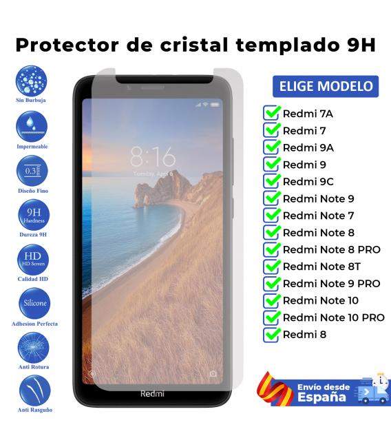 Protector de pantalla para Xiaomi Redmi Note 9T 9C 9A 9S 9 8A 8T 7 7A 10 Pro