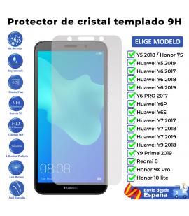 Protector pantalla Huawei Y5 Y6 Y6S Y6P Y7 Y9 2017 2018 2019 Prime Pro Honor 7S