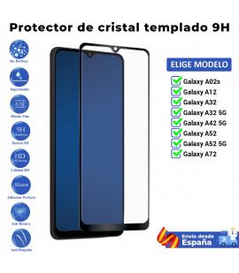Protector pantalla Negro Completo 3D Samsung Galaxy A02s A12 A32 A42 A52 A72 5G