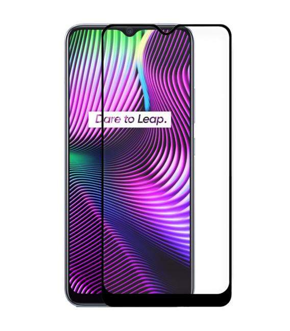 Protector de pantalla Completo Negro 3D para Realme 5 5I 6 6I 6S 7 7i 5G Pro