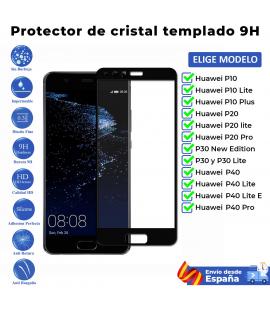 Protector pantalla Negro Huawei 3D P10 P20 P30 P40 Lite Plus Pro New Edition E