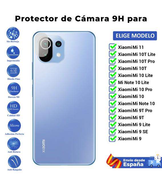 Protector de cámara para Xiaomi Mi 11 10 10T 9T 9 SE Note Lite Pro