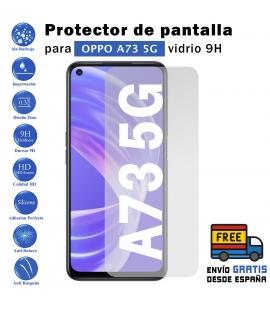 Protector de pantalla Oppo A73 5G de Cristal Templado Vidrio 9H para movil - Todotumovil