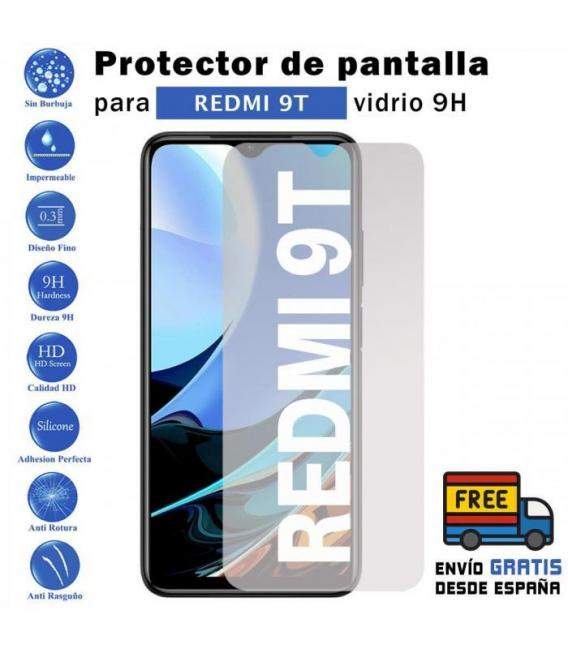 Protector de pantalla Xiaomi Redmi 9T de Cristal Templado Vidrio 9H para movil - Todotumovil