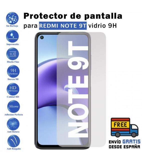 Protector de pantalla Xiaomi Redmi Note 9T de Cristal Templado Vidrio 9H para movil - Todotumovil