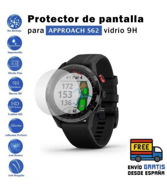 Protector para Garmin Approach s62. Cristal Templado Reloj Vidrio