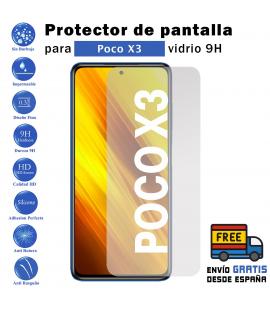 Protector de pantalla Xiaomi Poco X3 de Cristal Templado Vidrio 9H para movil - Todotumovil