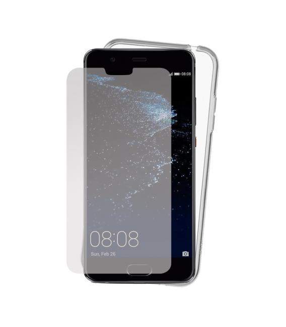 Funda y protector para Huawei P10 P20 P30 Plus pro New Edition. Cristal templado de pantalla y carcasa transparente para movil
