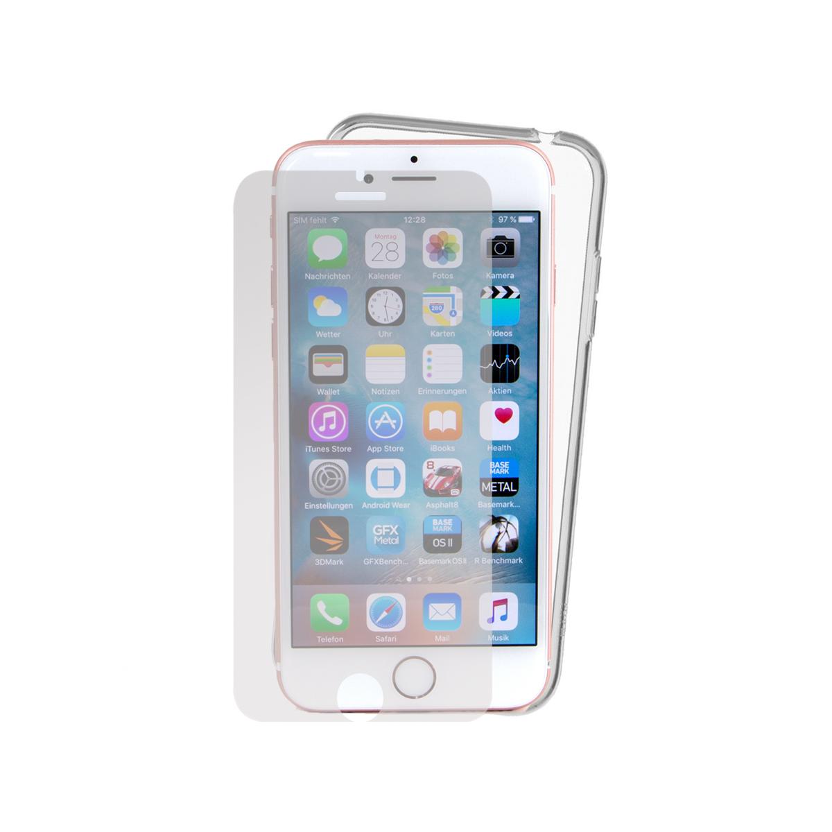 Funda y protector para Iphone 6 6S 7 SE 2020 8 XS XR 11 plus pro Cristal templado de pantalla y carcasa transparente movil