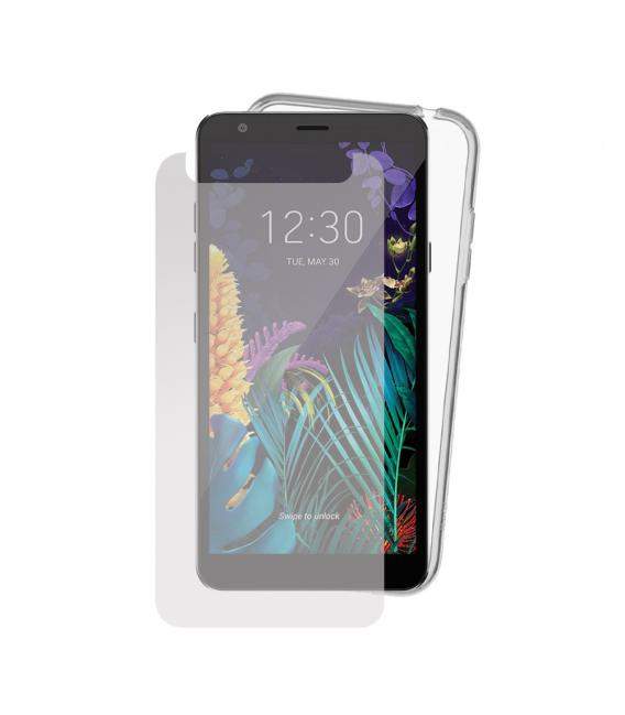 Funda y protector para LG K22 K30 K40 K40S K41S K42 K50 K50S K51S K61. Carcasa y cristal templado transparente para movil