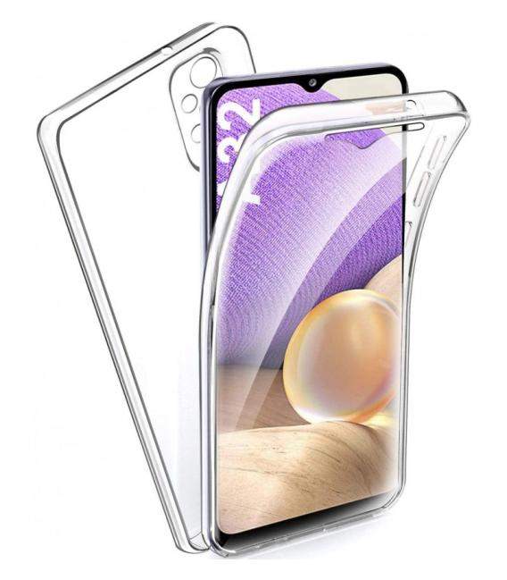 Funda TPU 360 para Samsung Galaxy A02s A12 A22 A32 A42 A52 A52S A72 5G. Carcasa doble cara transparente de silicona para movil