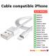 Cable USB de carga rápida y datos compatible con iPhone 5 5C 5S 6 6S 7 plus X XS XR 11 12 Pro SE Max - thumbnail 1